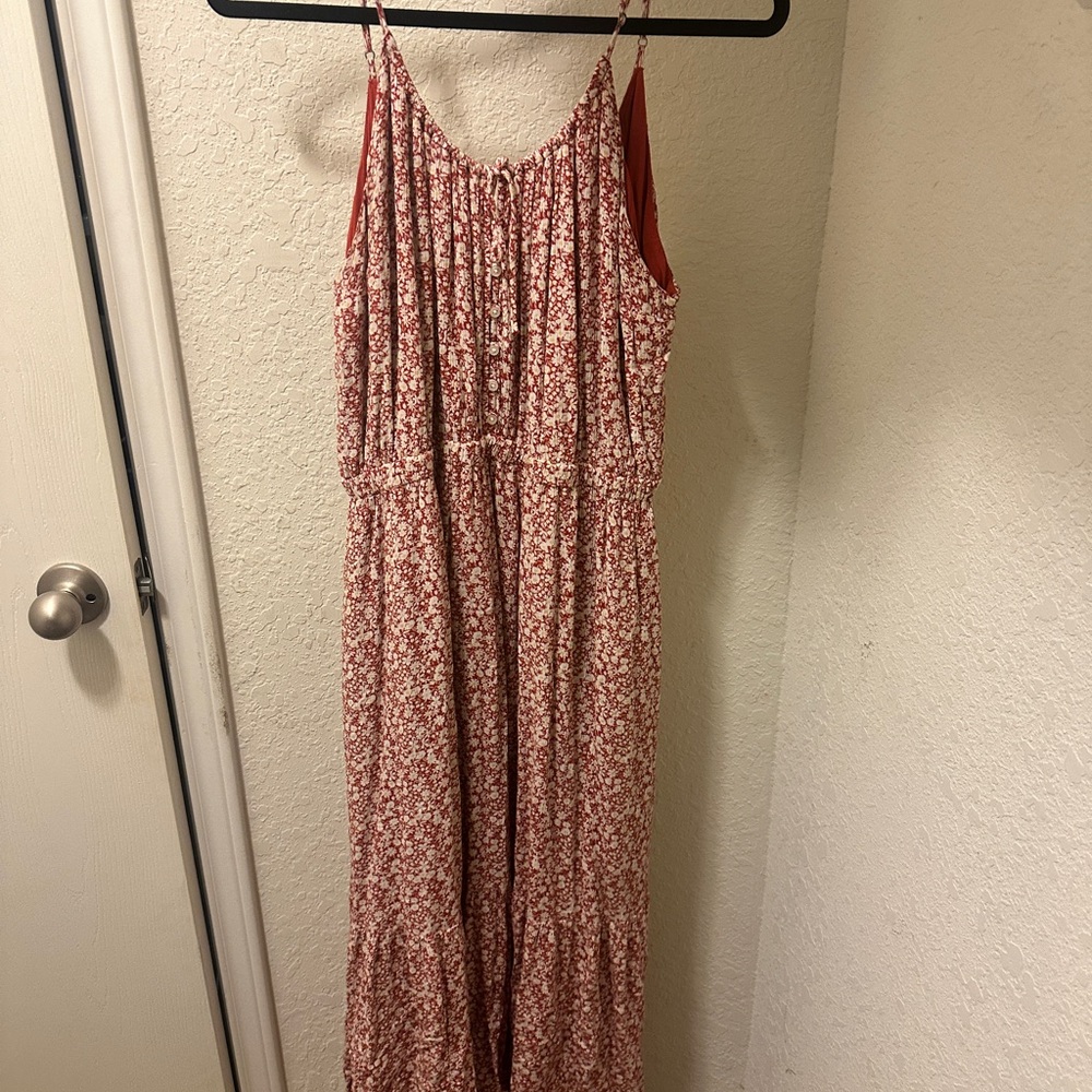 Floral Spaghetti Strap Maxi Dress